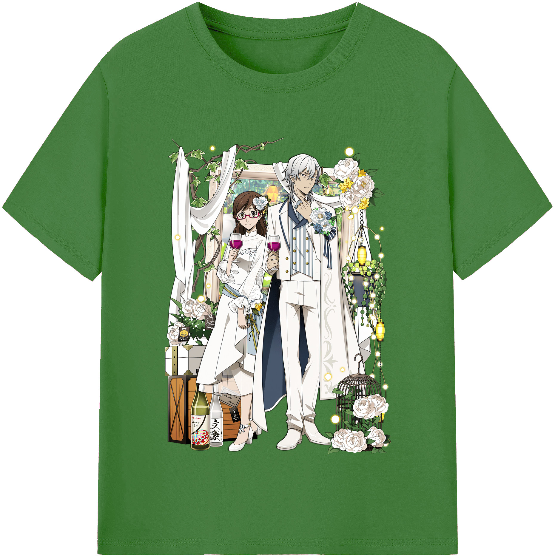 （画像用） 文豪ストレイドッグス Bungo Stray Dogs レディースカジュアルプリントTシャツ（綿100％）